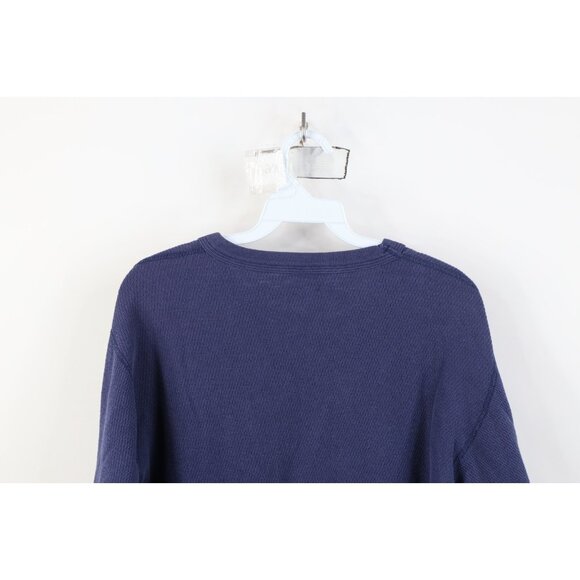 Vtg 70s Streetwear Mens Large Tall Thermal Waffle Knit Long Sleeve T-Shirt USA - Picture 11 of 12